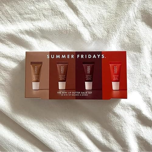 Summer Fridayss Lip Butter Balm, Summer Lip Balm Moisturizing Natural Lip Balm (4pc), Locks In Moisture, Moisturizes And Brightened, Contains Shea Butter, For Chapped Lips, For Men And Women thumbnail 4