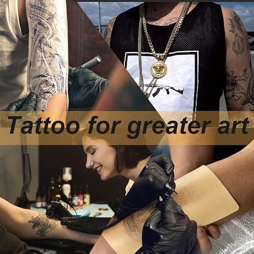 Yuelong 30pcs Blank Tattoo Practice Skin and Transfer Paper Kit Include 10pcs Fake Skin and 20pcs Tattoo Stencil Paper for Beginners and Experienced Artists | Tattoo Practice Kit Include 10pcs Fake Skin 20pcs Tattoo Stencil Paper for Beginners and Experienced Artists Tattoo Supplies thumbnail 7