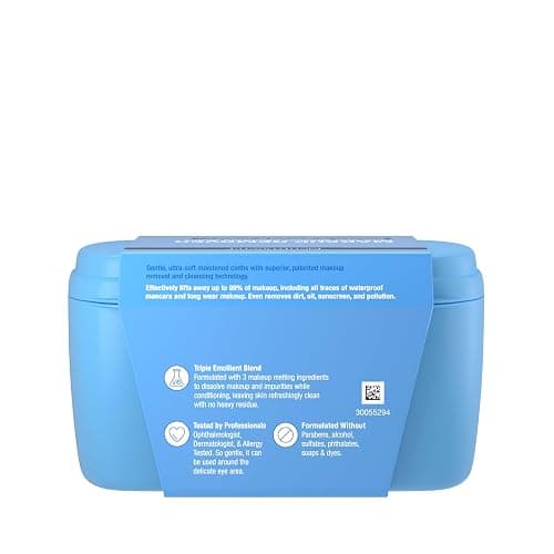 Neutrogena Makeup Remover Wipes, Daily Ultra-Soft Micellar Cleansing Wipes Gently Re-move Oil & Makeup with No Heavy Residue, formulated without alcohol & Made with Plant-Based Cloth, 25 Ct with Case thumbnail 9
