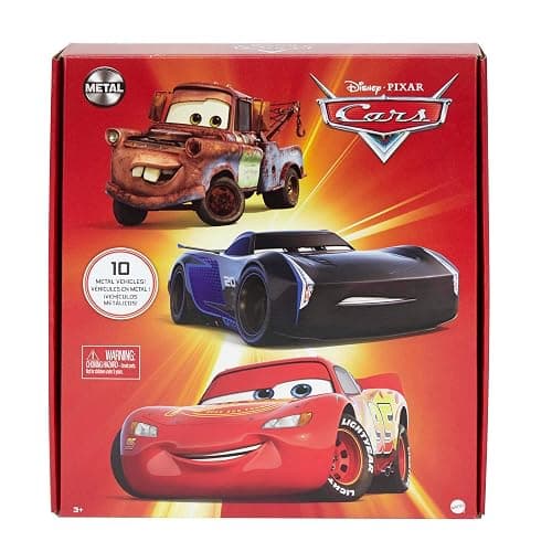 Mattel Disney and Pixar Cars Set of 10 Die-Cast Mini Racers Vehicles, Collectible Set of 1:55 Scale Toy Cars Inspired by Movies thumbnail 7