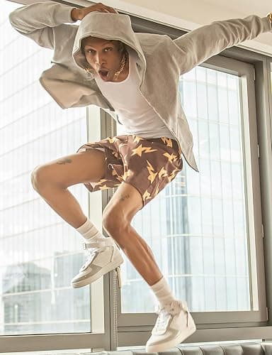 BOOMLEMON Mens Mesh Graphic Print Shorts Casual Workout Cool Shorts Gym Basketball Running Short Pants thumbnail 6
