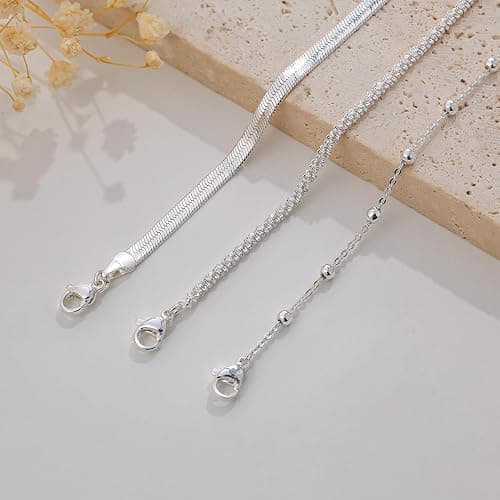 Layered Bracelets Bracelets Set for Women 14K Gold Plated/Silver Dainty Link Chain Bracelet Stackable Jewelry Gifts for Women thumbnail 6