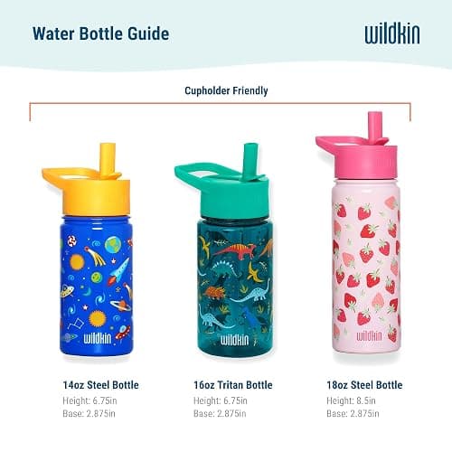 Wildkin Kids 14oz Stainless Steel Water Bottle – BPA-Free, Leakproof, Insulated, Easy-Clean - Horses thumbnail 8