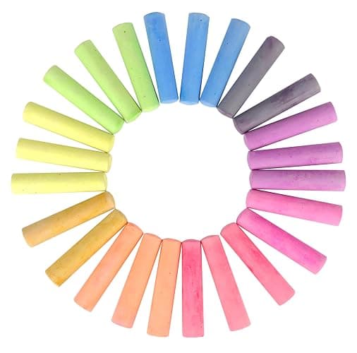 Kid Made Modern Non Toxic Sidewalk Chalk Bucket (24 Count) - Washable Colored Chalk Bulk Set for Kids and Toddlers Outdoor Games thumbnail 5