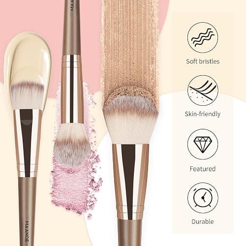 ⭐️Champagne makeup brushes pack thumbnail 7