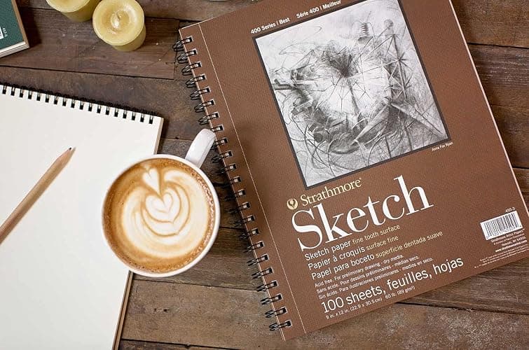 Strathmore 400 Series Sketch Pad, 9x12 inch, 100 Sheets - Artist Sketchbook for Drawing, Illustration, Art Class Students thumbnail 2