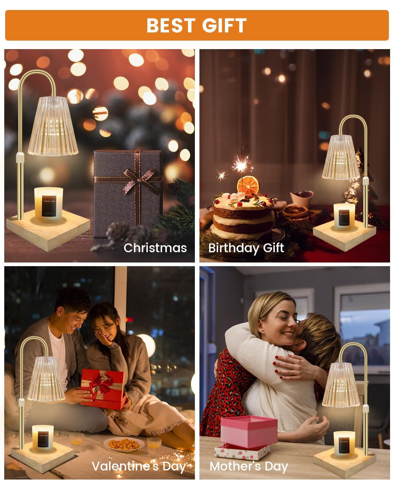Candle Warmer Lamp with Timer Dimmer Adjustable Height thumbnail 7