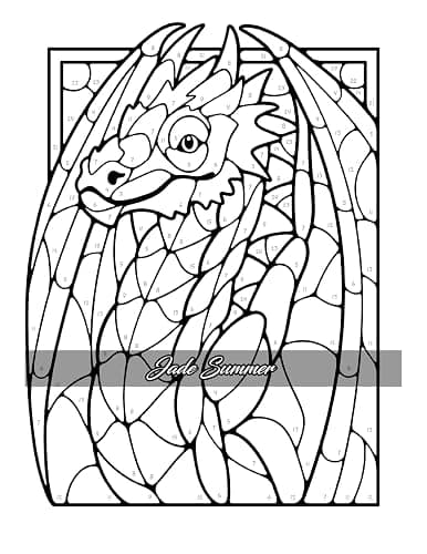 Color by Number Animals: Adult Coloring Book with Cats, Dogs, Birds, Butterflies, Horses, Sloths, and Many More for Stress Relief and Relaxation thumbnail 26