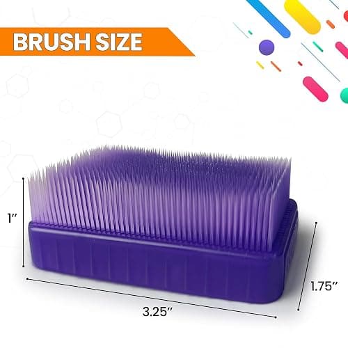Wilbarger Method Therapy Sensory Brush Occupational & Therapressure Brush for Calming, Stimulating, and Sensory Brushing – Use as Part of The Wilbarger Brushing Protocol, Colored, 6 Count (Pack of 1) thumbnail 3