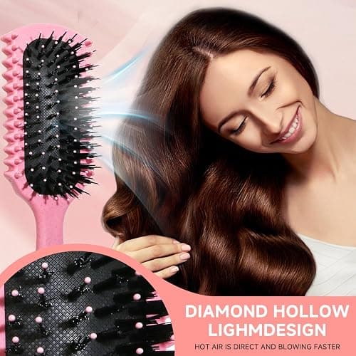 Curl Defining Brush, Curly Hair Brush Products With 3 Pcs Slick Back Hair Brush Set Bristle Brush Edge Control Teasing Comb for women (Blue) thumbnail 4