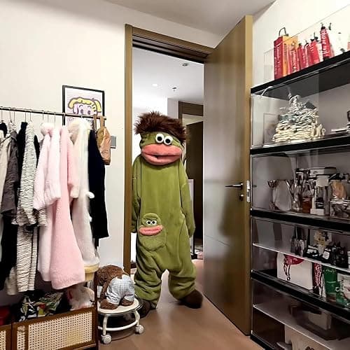 Beita Big Mouth Monster pajamas,Goofy Onesie，Cozy Home Loungewear,Soft Fabric,Long thumbnail 3