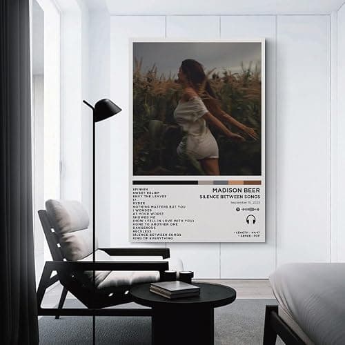 WK GIURETRH Madison Beer - Silence Between Songs Canvas Poster Bedroom Decoration Landscape Office Valentine's Birthday Gift Unframe-style12x18inch(30x45cm) thumbnail 3