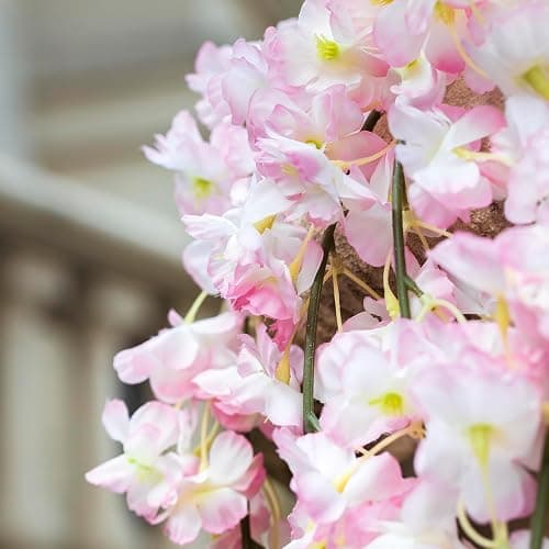 GPARK 10 Pack /70 inch/5.9FT Artificial Cherry Blossom Hanging Vines Silk Flower Sakura Garland for Wedding Party Room Wall Decor Japanese Decoration Light Pink thumbnail 5