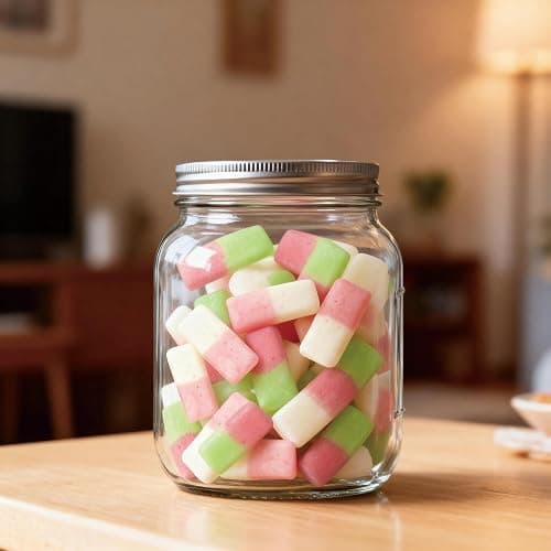 SweetJoy Puffy Gummy Candy Mix Fat Free Milk, Strawberry, Cherry, Apple Flavored Candy 16oz Total (4 Bags × 4oz), Value Pack Perfect for Birthdays, Halloween, Parties, Travel, Kids and Adults thumbnail 5