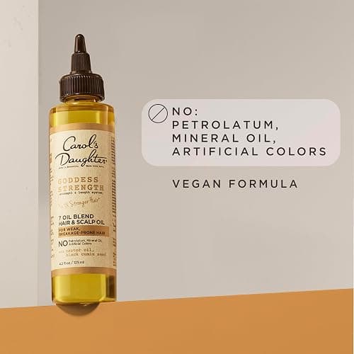 Carol's Daughter Goddess Strength 7 Oil Blend Scalp and Hair Oil for Waves, Coils and Curls, Hair Treatment with Castor Oil, 4.2 Fl Oz thumbnail 10