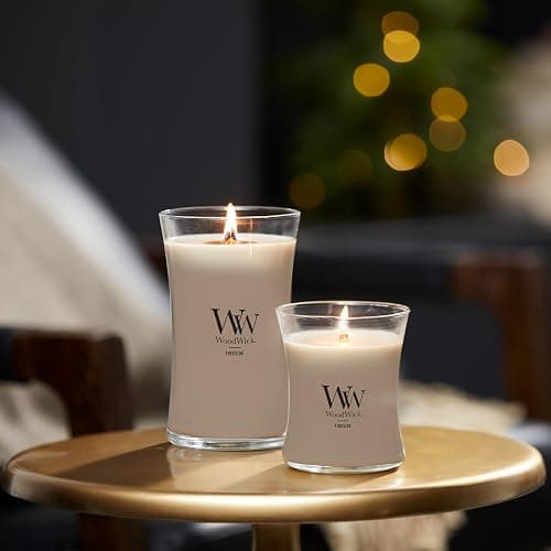 WoodWick Medium Hourglass Candle Fireside Scent Premium Soy Blend Wax Crackles as it Burns Perfect for Gifting 9.7oz thumbnail 2
