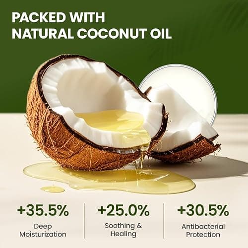 PawSono Lick-Safe Dog Paw & Nose Balm with Coconut Oil | All-Natural Moisturizer & Soother for Dry, Cracked Pads & Snout| Cat Wax & Cream, Nose Butter for frenchies| Horse Hoof Care (60 g /2.1 oz) thumbnail 2