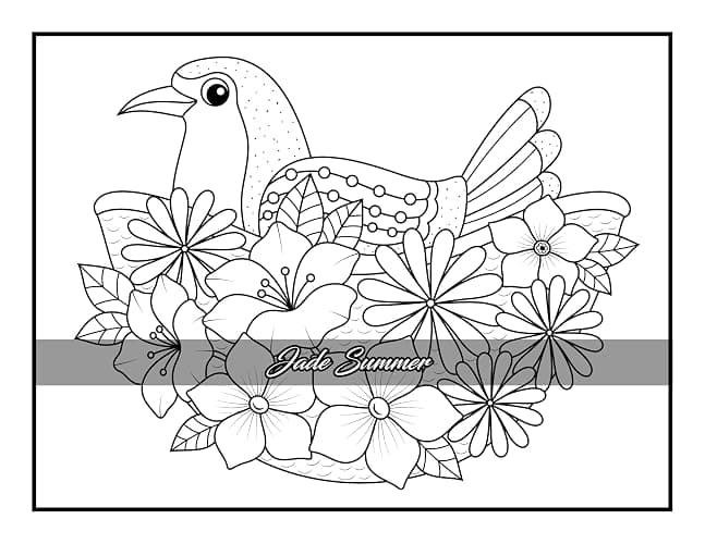 100 Flowers: An Adult Coloring Book with Bouquets, Wreaths, Swirls, Patterns, Decorations, Inspirational Designs, and Much More! thumbnail 96