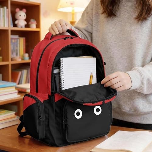 Puxucrazy Ladybug Backpack for Girls Kids Bookbag for School 17 Inch Large Capacity School Bag with Adjustable Strap for Preschool Kindergarten Daypack Age 6-8 thumbnail 5