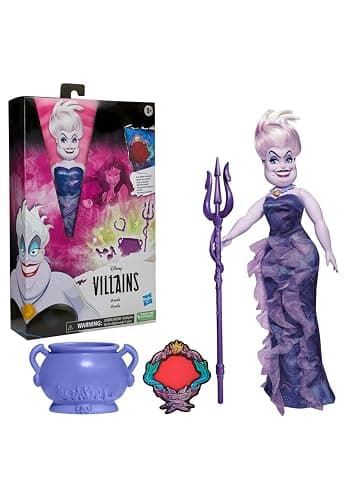 Disney Princess Villains Ursula Fashion Doll, Accessories and Removable Clothes, Disney Villains Toy for Kids 5 Years Old and Up - Image 1