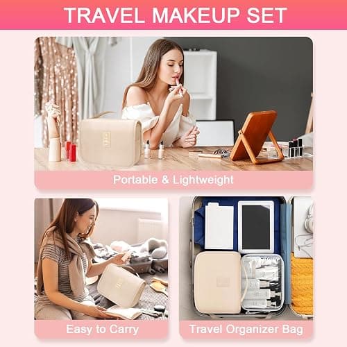 All in One Makeup Kit for Women Full Kit, Professional Travel Makeup Kit for Women & Teens, Foundation Eyeshadow Lipstick Brow Pencil Eyeliner Contour Powder, Complete Make Up Gift Set for Beginners thumbnail 7