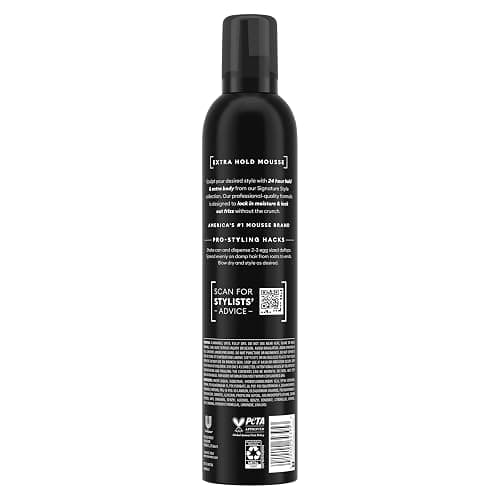 TRESemmé Extra Hold Volumizing Mousse For 24H Touchable Hold & Volume with Pro Lock Tech 15 oz thumbnail 2