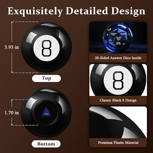 nuogae Mystic 8 Ball - Classic Fortune Telling Toy thumbnail 6