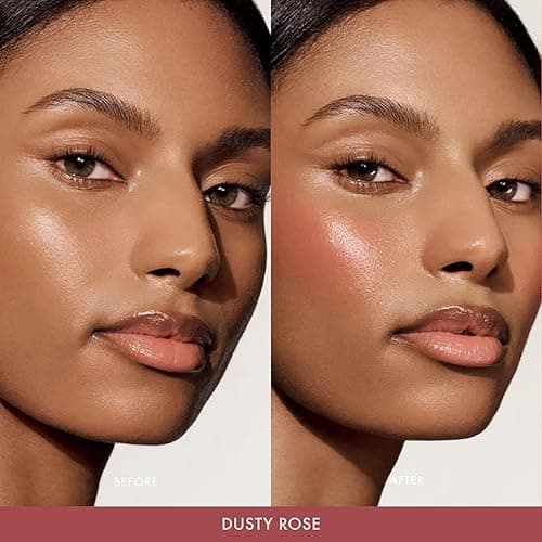 Summer Fridays Blush Butter Balm - Skincare-Infused Hydrating Cream Blush with Hyaluronic Acid, Ceramides, & Shea Butter for a Dewy Flush of Color - Cheek and Lip Tint - Dusty Rose (0.14 Oz) thumbnail 4