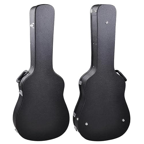 ZeHuoGe Wood Hard-Shell Case With Lock For 41" Acoustic Dreadnought Guitar PU Surface (For Acoustic Guitar) thumbnail 9