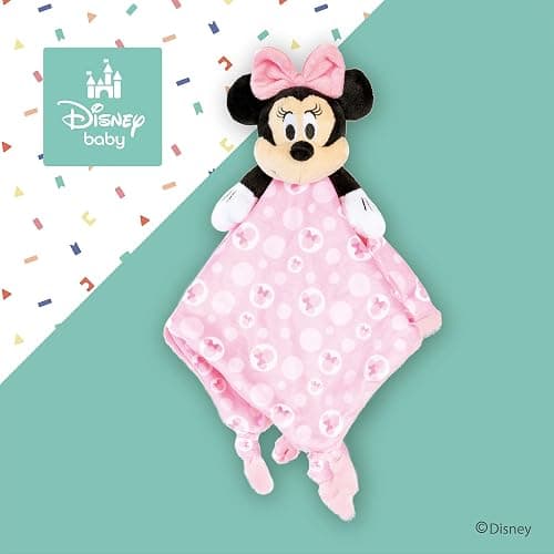 KIDS PREFERRED Disney Baby Minnie Mouse Plush Stuffed Animal Snuggler Lovey Security Blanket - Pink,13.18" x 13.18" x 3.62" thumbnail 6