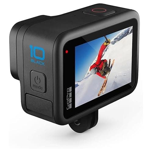 GoPro HERO10 Black + SD Card Bundle – Ecomm Packaging – Waterproof Action Cam, Front/Rear LCD Touchscreens, 5.3K60 UHD Video, 23MP, 1080p Live Streaming, and 64GB Extreme microSDHC UHS-I w/Adapter thumbnail 2