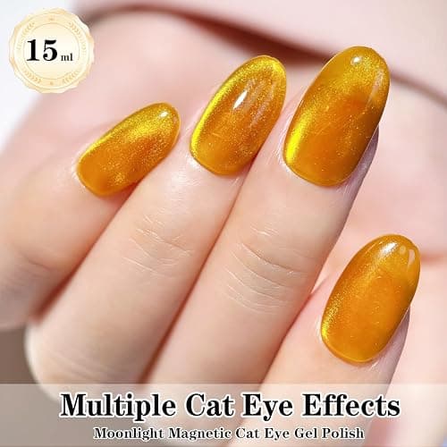 yellow cateye nail polish thumbnail 8
