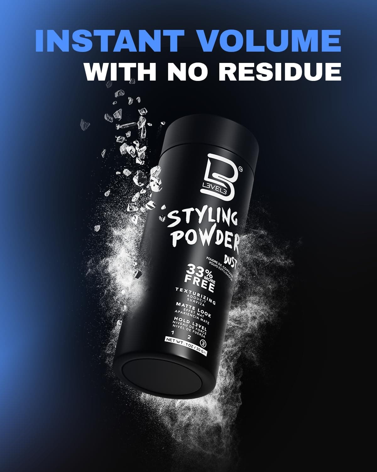 L3 Level 3 Styling Powder (Small 30 Grams) 1.05 Ounce (Pack Of 1) Black thumbnail 3