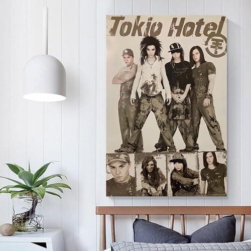 niero Tokio Hotel Band Poster Metal Rock Band Posters Poster Decorative Painting Canvas Wall Art Living Room Posters Bedroom Painting 20x30inch(50x75cm) thumbnail 5