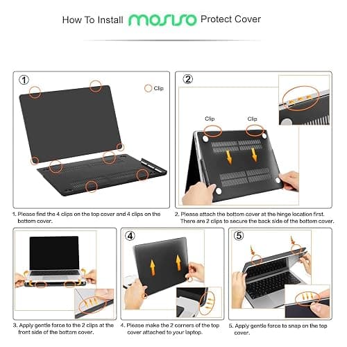 MOSISO Compatible with MacBook Pro 14 inch Case 2025 2024 2023 2022 2021 M4 M3 M2 M1 A3112 A3185 A3401 A2918 A2992 A2779 A2442, Plastic Hard Shell&Keyboard Cover&Screen Film&Pouch, Chalk Pink thumbnail 3