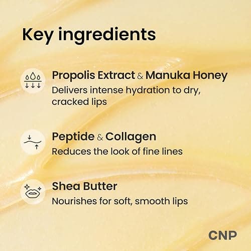CNP Honey Lip Butter - Propolis Lipcerin™ 01 Original, Hydrating Overnight Manuka Lip Balm & Mask, 12hr Long-Lasting Moisture, Stocking Stuffers, Gifts for Women, 0.5 fl.oz. thumbnail 5