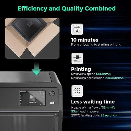FLASHFORGE Adventurer 5M Pro 3D Printer with 1 Click Auto Printing System, 600mm/s High-Speed, Quick Detachable 280°C Nozzle, Core XY All-Metal Structure, Multi-Functional 220x220x220mm 3D Printer thumbnail 3