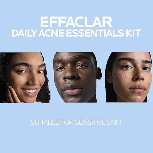 Effaclar Daily Acne Essentials Kit, Acne Treatment System, Salicylic Acid Acne Cleanser, Pore Refining Toner, & Matte Face Moisturizer for Oily Skin & Combination Skin, Oil-Free, 2 Month Supply thumbnail 7