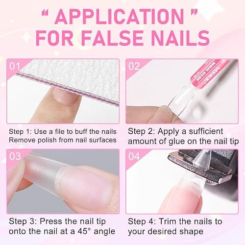MEKK Nail Glue,Super Strong & Long-Lasting Nail Glue for Acrylic Nails,Press Ons & Nails Tips,Professional Adhesive for Nail Art Supplies,0.07OZ/PCS (12PCS) thumbnail 6