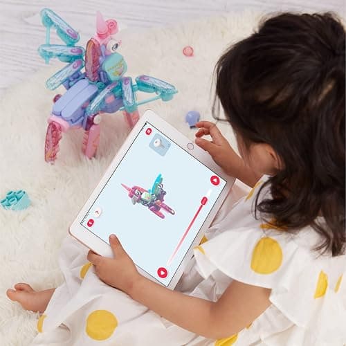 BOTZEES GO! Unicorn Robot for Kids - Building & Electric Remote Control STEM Learning Toy for Ages 3+, Girls - RC Magic Stick, App Based thumbnail 4