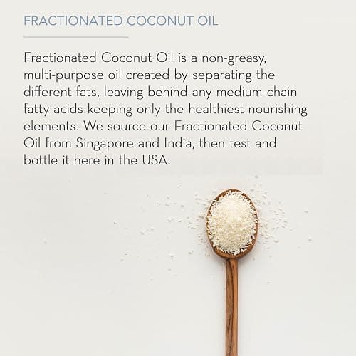 Pure Body Naturals Organic Fractionated Coconut Oil for Skin and Hair, 4 fl oz - Liquid Carrier Oil for Diluting Essential Oils, Hair Growth & Skin Moisturizer thumbnail 5