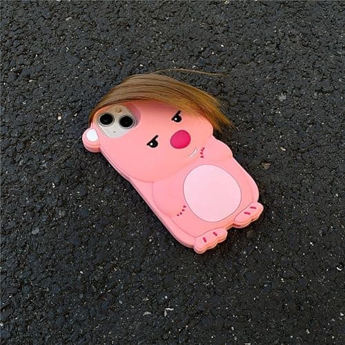 QoKcoahn Case Compatible with iPhone 17,Cute 3D Kawaii Funny Ugly Beaver Cartoon Cover with Keychain Soft Silicone Gel Drop Protector Women Girls thumbnail 7