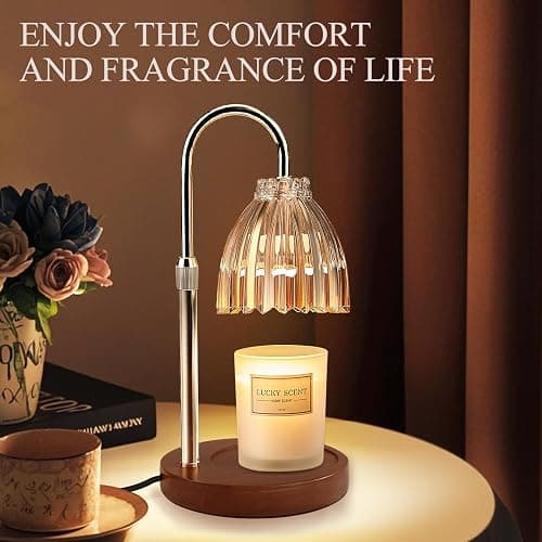 YudouTech Candle Warmer Lamp, Adjustable Height Electric Candle Warmer Light with Timer and Dimmer Stylish Design for New Home Office Modern Décor Gifts thumbnail 6