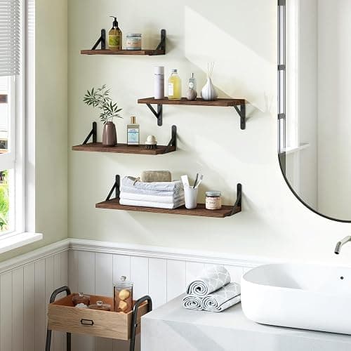 Floating Shelves Color Dark Carbonized Brown  thumbnail 2