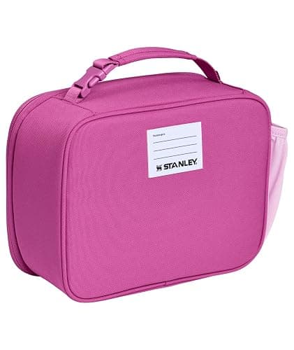 STANLEY Assembly Lunch Box, Dark Blossom | Insulated Lunch Bag | Water Bottle Pocket | Front Zip Pocket | Padded Top Handle with Buckle Clip | Easy-Clean Interior thumbnail 4