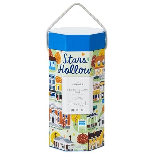 Hallmark Gilmore Girls 1,000-Piece Jigsaw Puzzle (Stars Hollow Map) Mom Gift for Mother's Day thumbnail 4