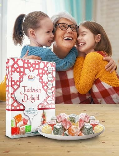Sarah's Candy Factory Turkish Delight with Assorted Fruit Flavors 8.8 oz Gifts for Everyone Pack of 2 thumbnail 3