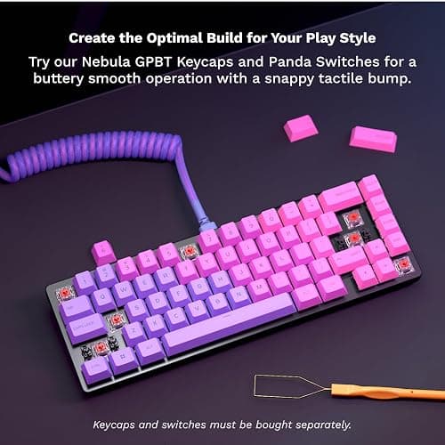 Glorious Gaming GMMK 2 Compact 65% Barebones (Frame Only) - Mechanical Gaming Keyboard Frame, Compact TKL Size (65%), Aluminium, Customisable, Per Key RGB, American QWERTY Layout - Black thumbnail 2