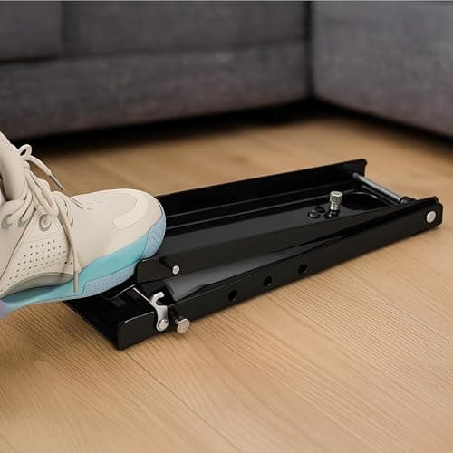 M.J COMFY-LIFE Foot Operated Can Crusher for 16oz Cans Plastic Bottles, Heavy-Duty Standing Can Compactor, Industrial Metal Can Smasher for Soda Beer Recycling in Garage, Kitchen, Home Black thumbnail 2