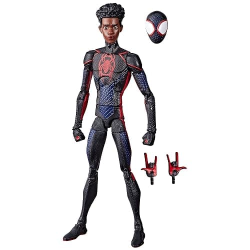 Spider-Man Hasbro Marvel Legends Series Miles Morales 6-Inch Inspired Movie Action Figure Across The Verse (Part One) - 3 Accessories - Image 1